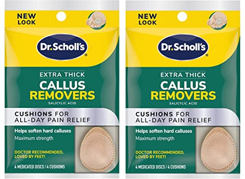 Dr. Scholl's Extra Thick Callus Remover, 4ct // Helps Soften Hard Calluses