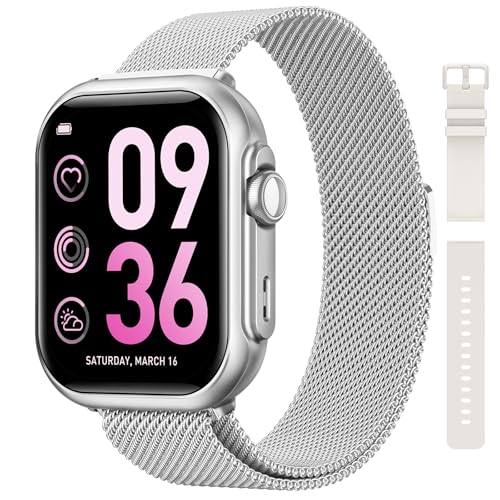 Smart Watches for Women, 1.85" HD Smartwatch with Heart Rate/Sleep/Health Monitor, Fitness