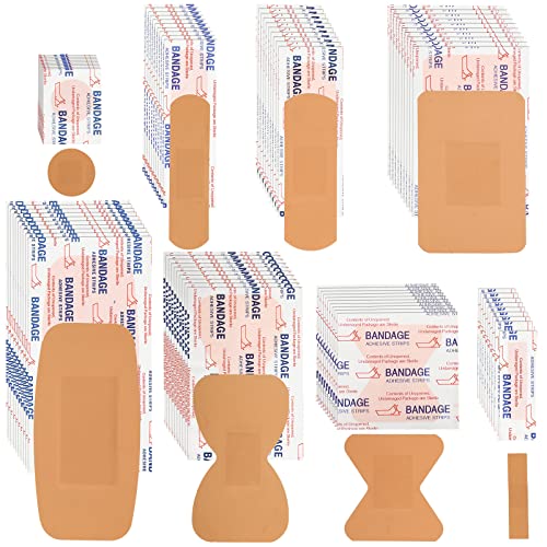 Lounsweer 720 Pcs Variety Assorted Bandage Bulk First Aid Refill Supplies |