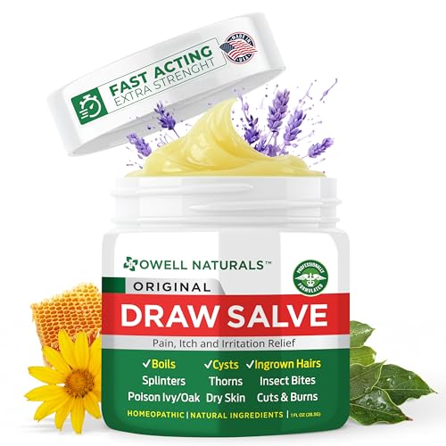 OWELL Naturals Drawing Salve Ointment for Boil & Cyst Removal, Deep Ingrown