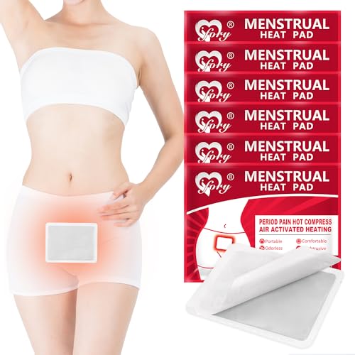 ifory Heating Patches for Period Cramps, Menstrual Heat Therapy Patches | Adhesive Heat Patches- 6 Pack Hot Compress Warm Wrap, mother's gifts