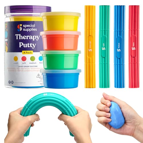 Special Supplies Physical Hand Therapy Putty & Flex Therapy Bar Resistive Hand