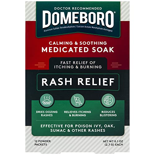 Domeboro Medicated Soak Rash Relief Powder, 12 Count | Medicated soak powder
