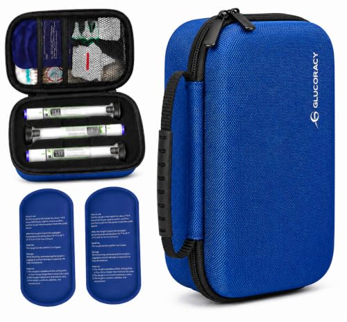 Glucoracy Insulin Cooler Travel Case Compatible with Mounjaro Zepbound Pens