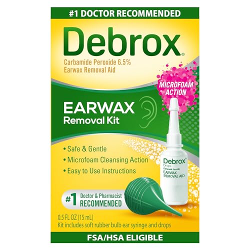 Debrox Ear Wax Removal Kit, Bulb Syringe & 0.5 Fl Oz Removal