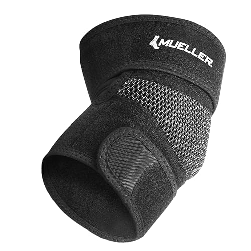 MUELLER Sports Medicine Adjustable Elbow Brace, Elbow Pain Relief Support Sleeve for