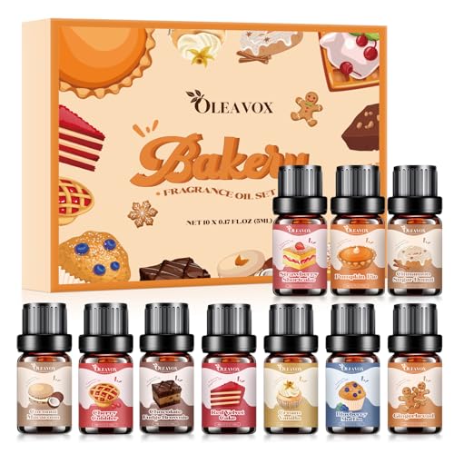 Bakery Essential Oils Set, Fragrance Oil for Diffuser | Fall Candle Scents