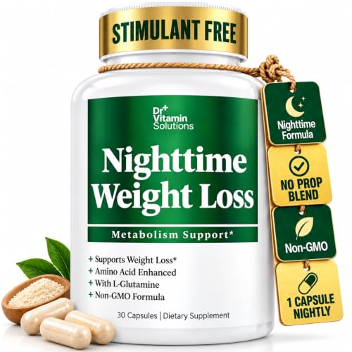 Nighttime Fat Burner for Women, Weight Loss & Appetite Suppressant, 30 Ct