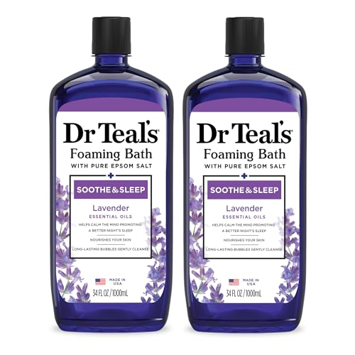 Dr Teal's Foaming Bath with Pure Epsom Salt, Soothe & Sleep with