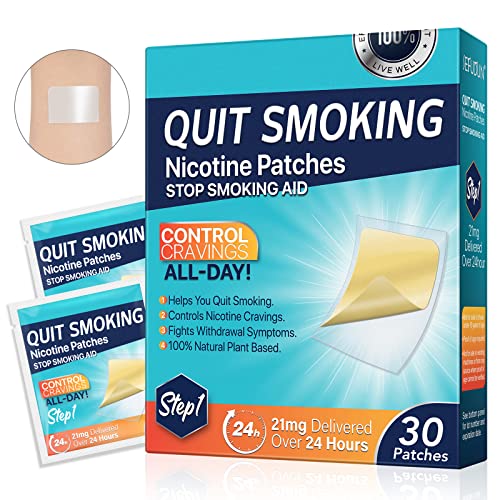 21mg Quit Smoking Patches, Step 1 Stop Smoking Aids Patches, 30 Count