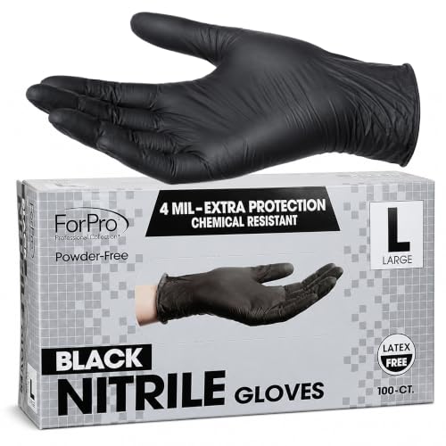 ForPro Disposable Nitrile Gloves, 4 Mil, Powder & Latex-Free, Food Safe |