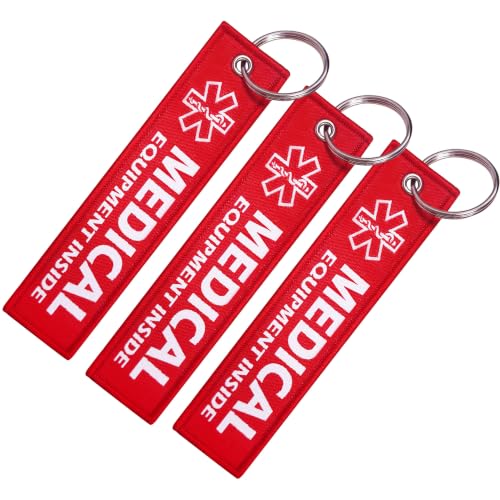 TINNALART Medical Alert Bag Tag,for Medical Bag CPAP Respiratory Devices Diabetes Allergy