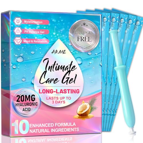 ARME Vaginal Moisturizer Gel, 20MG Hyaluronic Acid +Coconut Oil&VE (10 Pcs) |