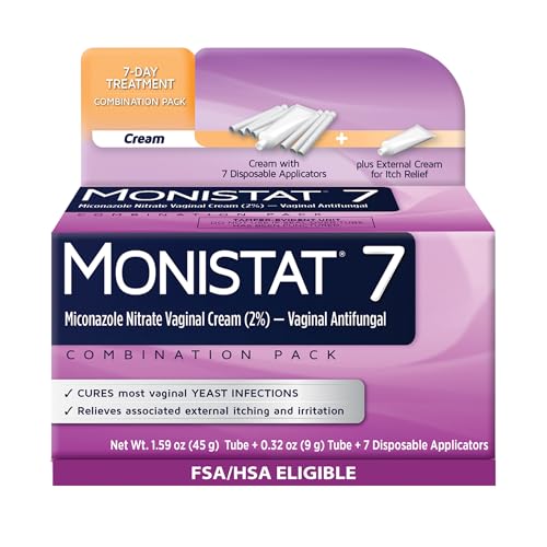 Monistat 7-Day Yeast Infection Treatment for Women, Miconazole Cream | Low dose