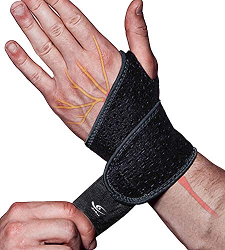 HiRui 2 Pack Wrist Compression Strap and Wrist Brace Sport Wrist Support