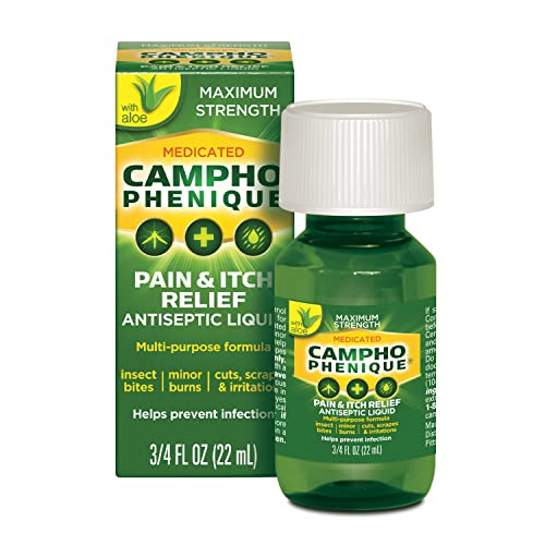 Campho Phenique Maximum Strength Antiseptic Liquid with Aloe, Pain Relief and Anti-Itch