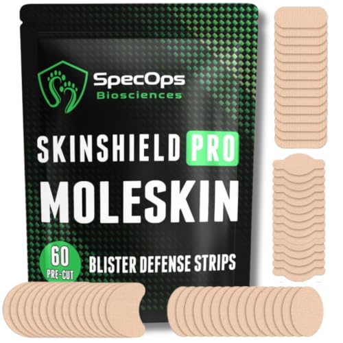 SpecOps Biosciences Ultra-Thin Moleskin for Blister Prevention, 60 Strips | Save $0.10