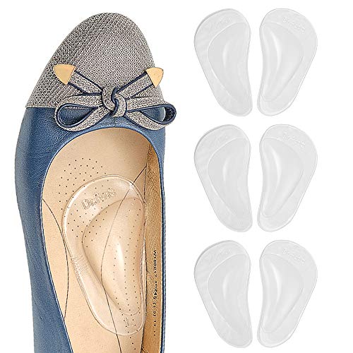 Dr. Foot's Arch Support Shoe Insoles for Flat Feet, Gel Arch Inserts