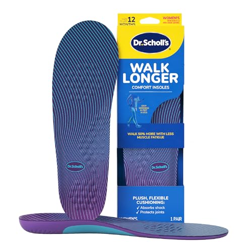 Dr. Scholl's Walk Longer Shoe Insoles for Women, All-Day Support, 1 Pair
