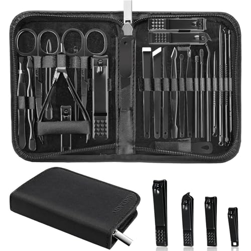 MINKINH Nail Clippers Set Manicure Pedicure Kit, 26-Piece Stainless Steel | Grooming