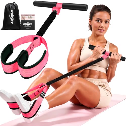 Pedal Resistance Band with Handle for Women, Home Gym Exercise Equipment |