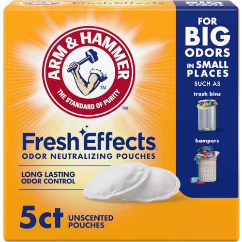 ARM & HAMMER Fresh Effects Odor Neutralizing Baking Soda Pouches, 5 Count,