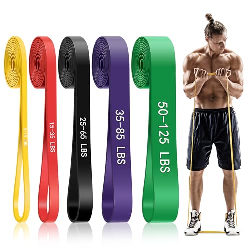 5-Level Resistance Bands for Working Out, Pull Up Assistance Bands | 5-125