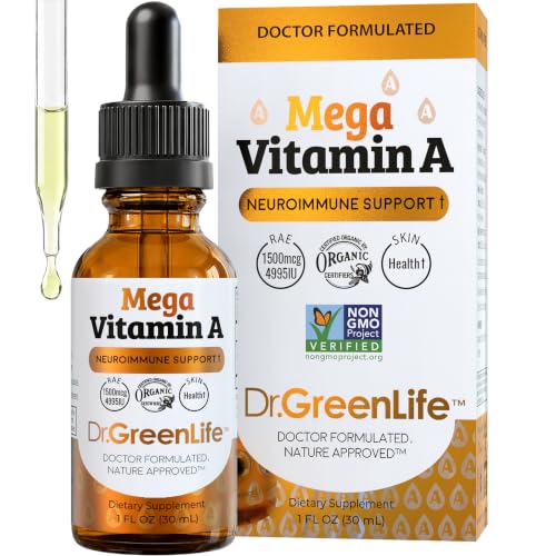 Dr. Green Mom Mega Vitamin A Liquid Drops for Kids — 1500