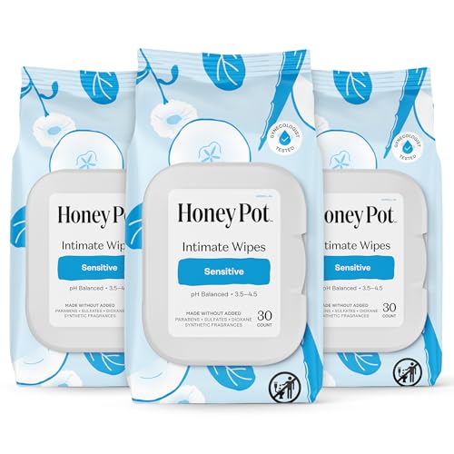 The Honey Pot Company - Feminine Wipes - Sensitive - 30ct, Pack