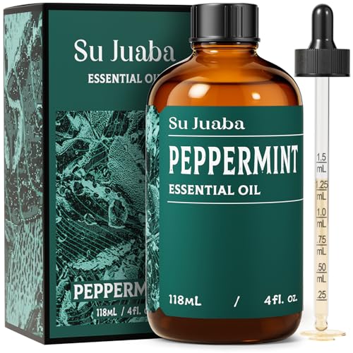 SU JUABA Peppermint Oil for Hair, Diffuser, Aromatherapy, Air Freshener | for