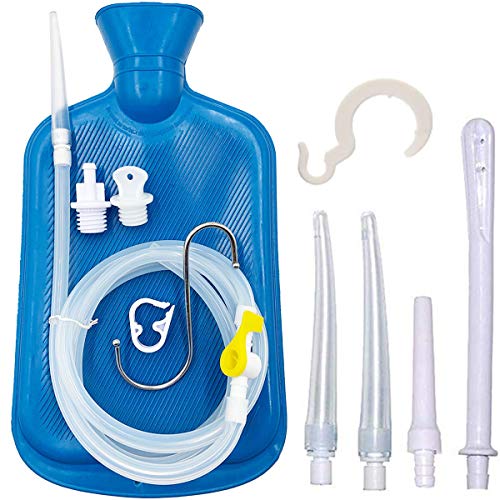 Smokitcen Enema Kit – 2L Enema Bag– 5.0ft. Long Silicone Hose –