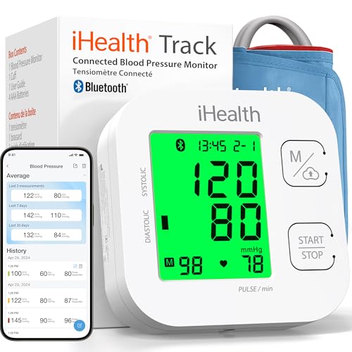 iHealth Track Smart Upper Arm Blood Pressure Monitor with Wide-Range Cuff |