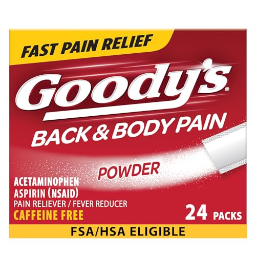 Goody's Back and Body Pain Reliever Powder, Fast-Acting Relief, 24 Count |