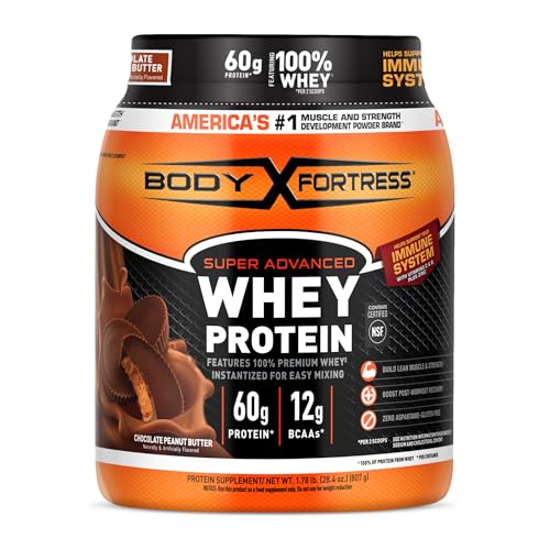Body Fortress Super Advanced Whey Protein Powder, Chocolate PB, 1.78 lbs |