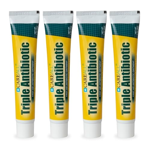 CareAll Triple Antibiotic Ointment 1.0 oz (4 Pack), First Aid Ointment for Minor Scrapes, Cuts, and Burns to Help Prevent Infection, Compare to the Active Ingredients of the Leading Brand