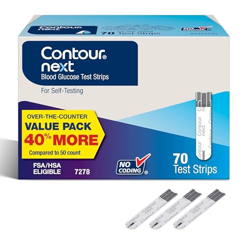 Ascensia Contour Next Blood Glucose Diabetes Test Strips, 70 Count | 1