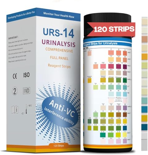 14 URS Test Strips – Easy Home Urinalysis Strips for Routine Health