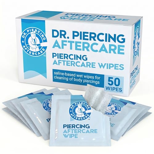 Dr. Piercing Aftercare Wipes – Piercing Aftercare | Saline Solution for Piercings