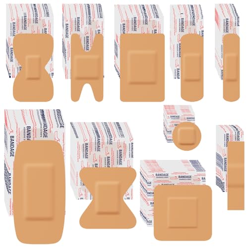 Assorted Bandage Variety Pack - 800 Pcs, FSA-HSA Eligible Waterproof & Breathable