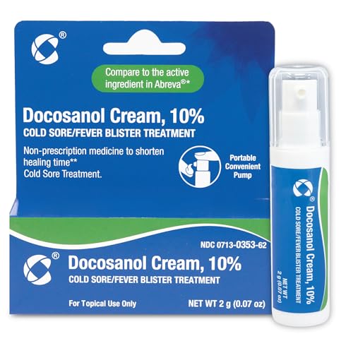 Cosette Cold Sore/Fever Blister Treatment for Face or Lips with Docosanol Cream,