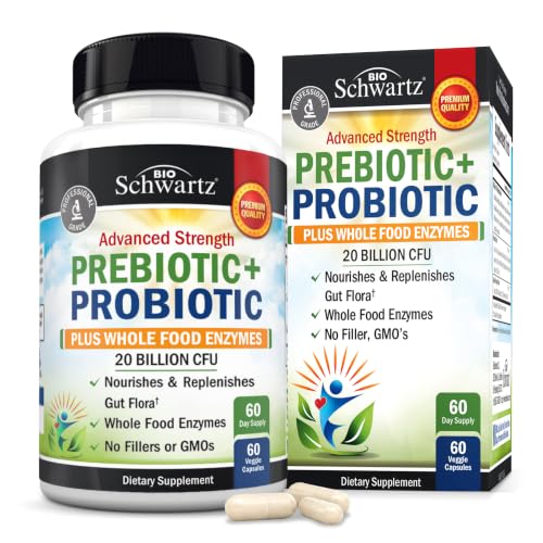 Advanced Prebiotics & Probiotics for Women & Men, 60 Capsules | Digestive