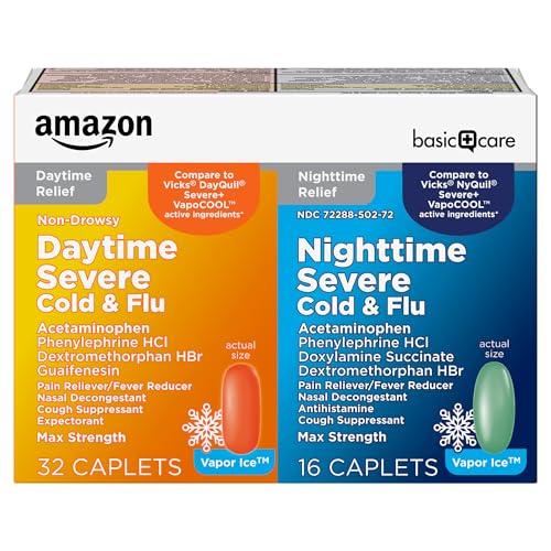 Amazon Basic Care Vapor Ice Day and Night Severe Cold and Flu