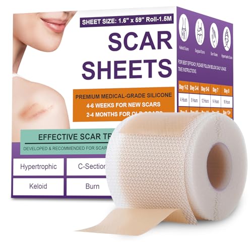 Silicone Scar Sheets, Medical Grade Silicone Scar Tape for Old & New