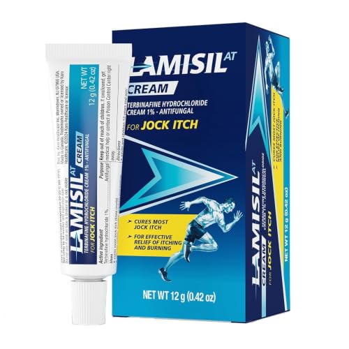 Lamisil Jock Itch Antifungal Cream, 1 Week Treatment, Terbinafine, 0.42 Oz |