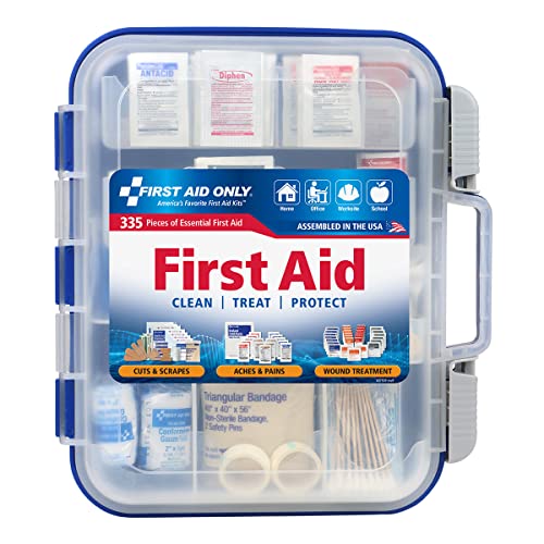 First Aid Only 335-Piece OSHA First Aid Kit for Home, Car &