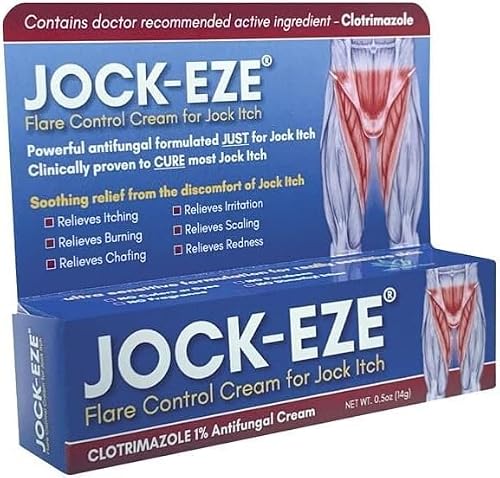 JOCKEZE clotrimazole Cream for Jock Itch and Tinea cruris 0.5oz | Jock