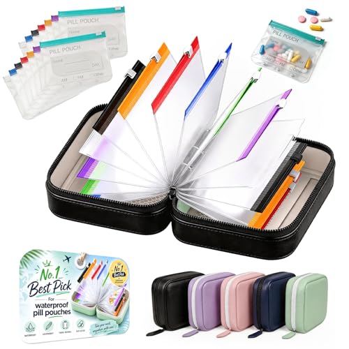 14 Day Travel Pill Kit Personal Medicine Organizer Case Set A8 Waterproof