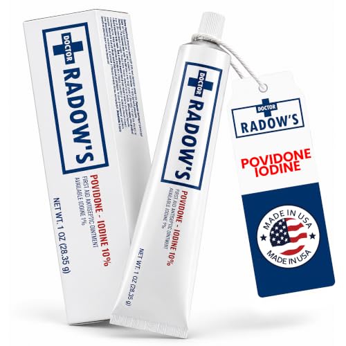 10% Povidone Iodine Ointment, Antiseptic Ointment, Iodine Wound Care, 1 oz |