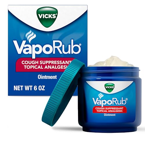 VapoRub, Original, Cough Suppressant, Topical Chest Rub & Analgesic Ointment, Medicated Vicks