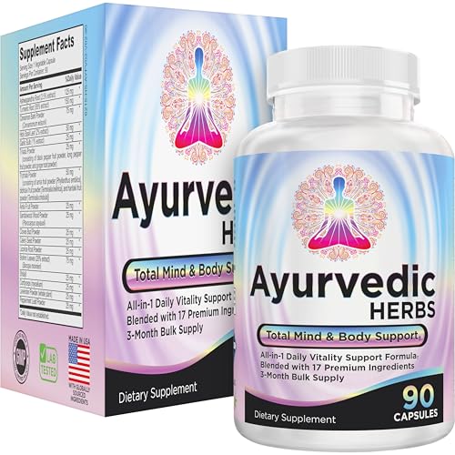 3-Month: Ayurvedic Herbs Supplement (17-in-1) Mind/Body/Balance Health Support | Men & Women